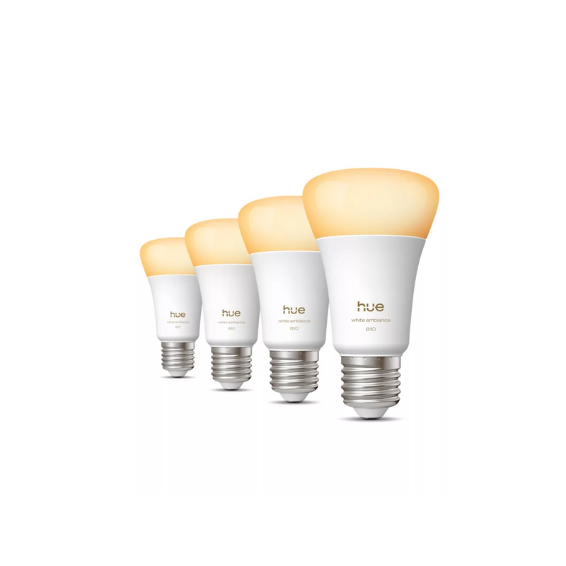 Philips Hue WA 810 A60 4P EU, E27, 6 W, Warm to cool white light