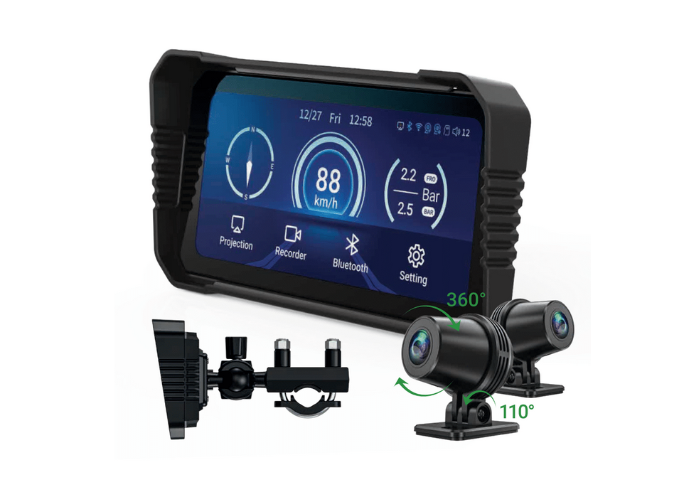 Navitel Dual dash Cam and Smart Moto device (Carplay, Android Auto), Wi-Fi