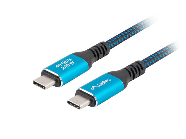 Lanberg CA-CMCM-44CU-0005-BK — USB-C M/M 4.0 CABLE 240W 8K 60HZ