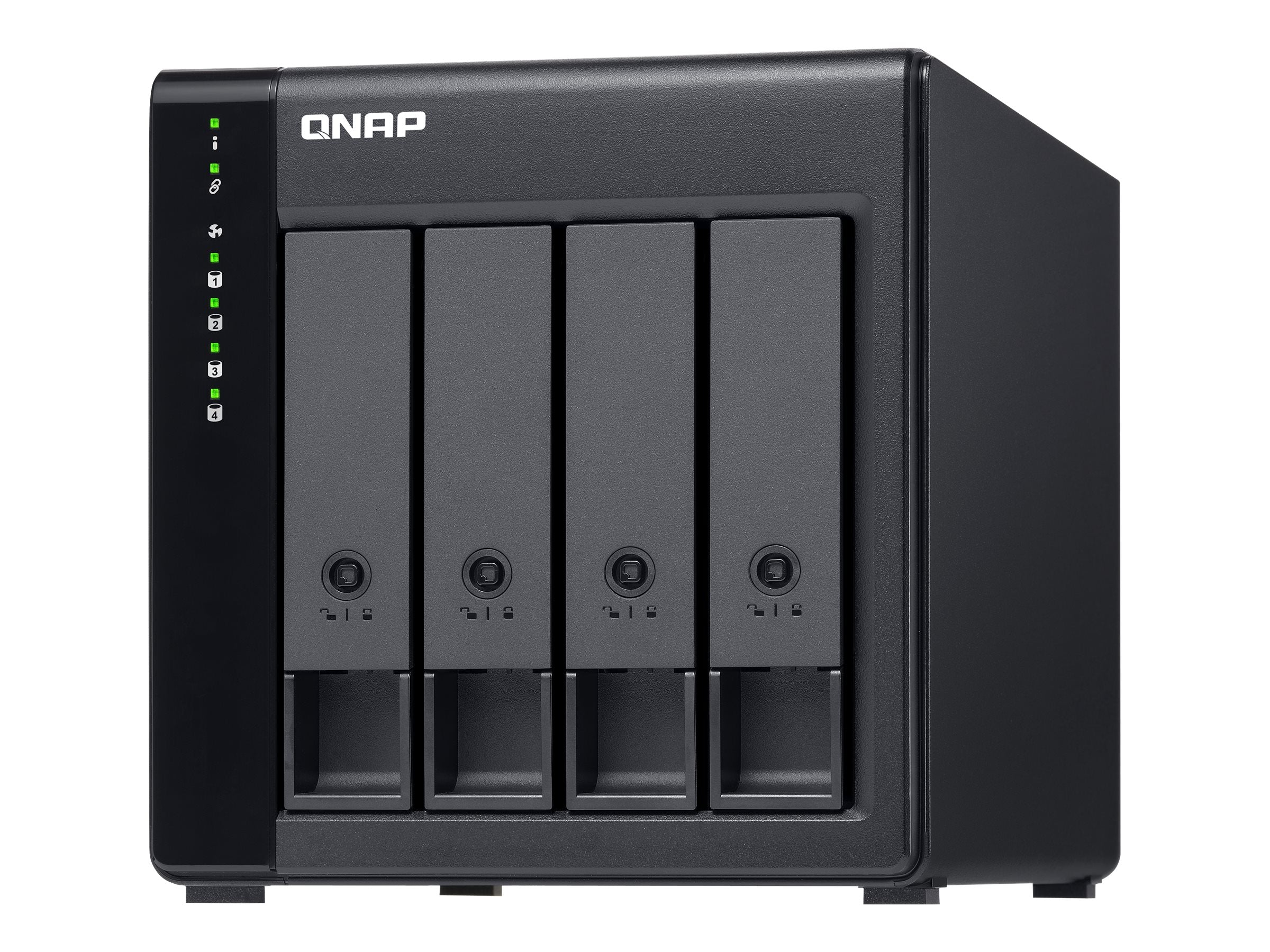 QNAP TL-D400S — High-performance Desktop SATA 6Gbps JBOD Storage Enclosure, Black