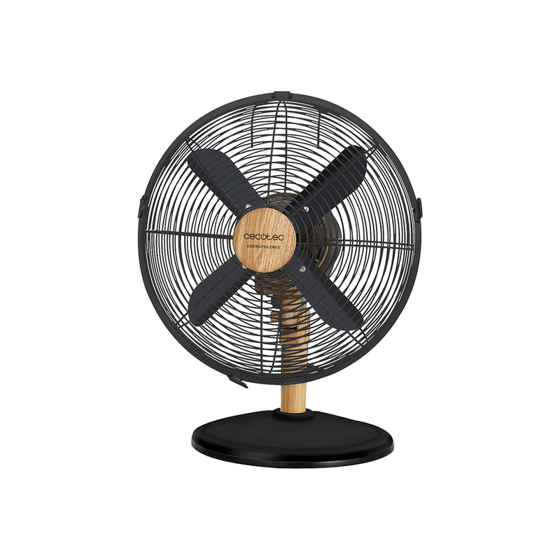 Cecotec EnergySilence 600 WoodDesk — Desktop Fan, Table Fan, 40 W, Diameter 30 cm