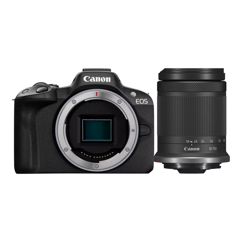 Canon EOS R50 - digital camera RF-S 18-150mm F3.5-6.3 IS STM lens, Megapixel 24.2 MP, ISO sensitivity (max) ISO 51200, Wi-Fi