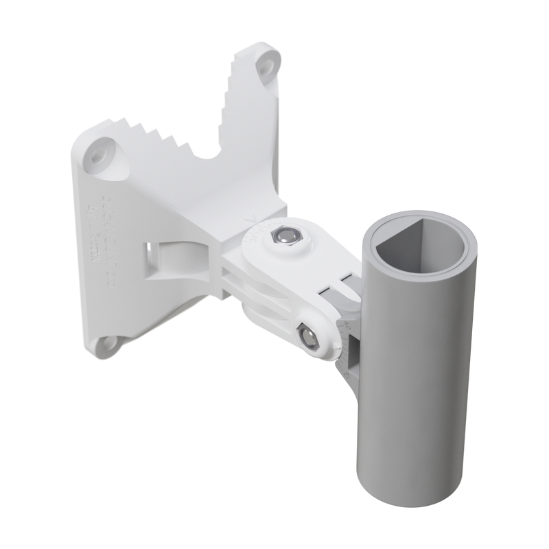 MikroTik QMP — Advanced wall mount adapter for small point to point and sector antennas, Pole mounted