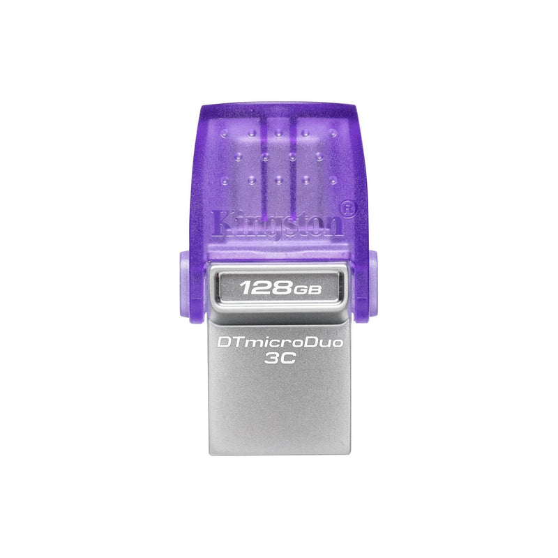 Kingston DataTraveler DT Micro Duo 3C, 128 GB, USB Type-C/Type-A, Purple