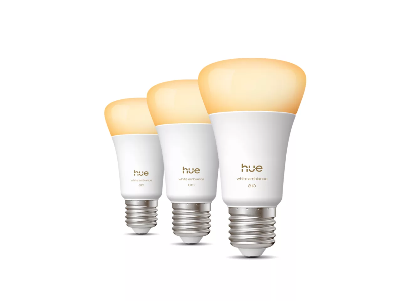 Philips Hue WA 810 A60 3P EU, E27, 6 W, Warm to cool white light