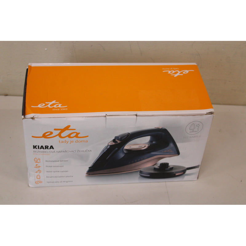 ETA Iron Kiara ETA127690000, Cordless Steam Iron, 2200 W, Water tank capacity 220 ml
