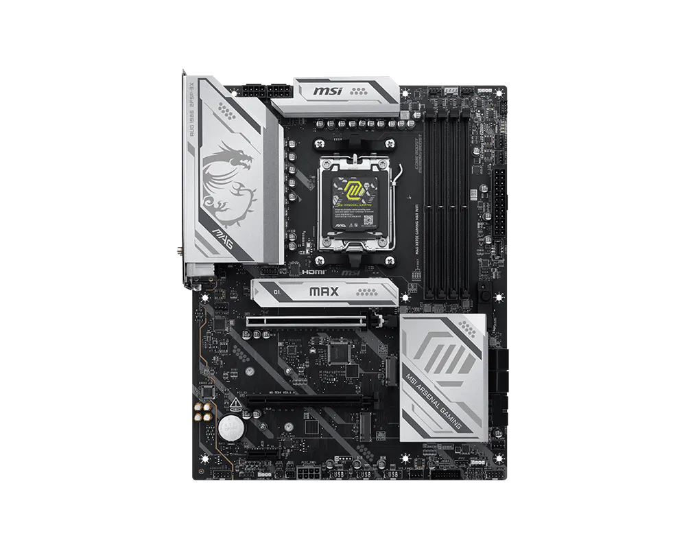 MSI MAG X870E GAMING MAX WIFI, Processor family AMD, Processor socket AM5, DDR5
