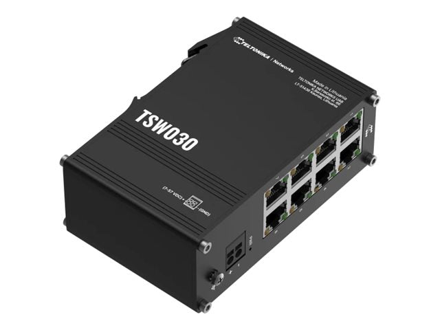 Teltonika Switch TSW030, Unmanaged, DIN rail mountable, 10/100 Mbps (RJ-45) ports quantity 8