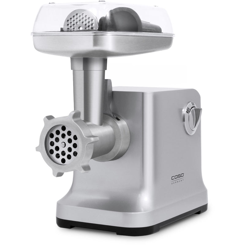Caso FW2000 — Meat Grinder, Silver, Number of speeds 2, Accessory for butter cookies; Drip tray