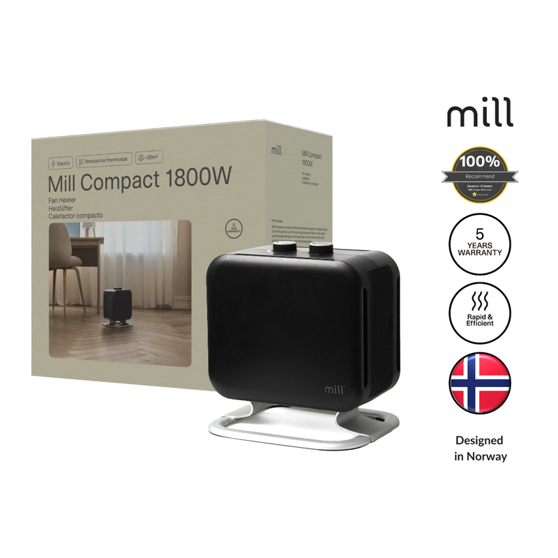 Mill Heater CUS1800MECBA, PTC Fan, 1800 W, Suitable for rooms up to 30 m²