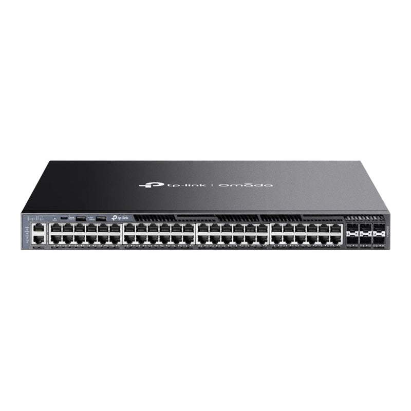 TP-LINK SG6654X Omada 48-Port Gigabit Stackable L3 Managed Switch with 6 10G Slots