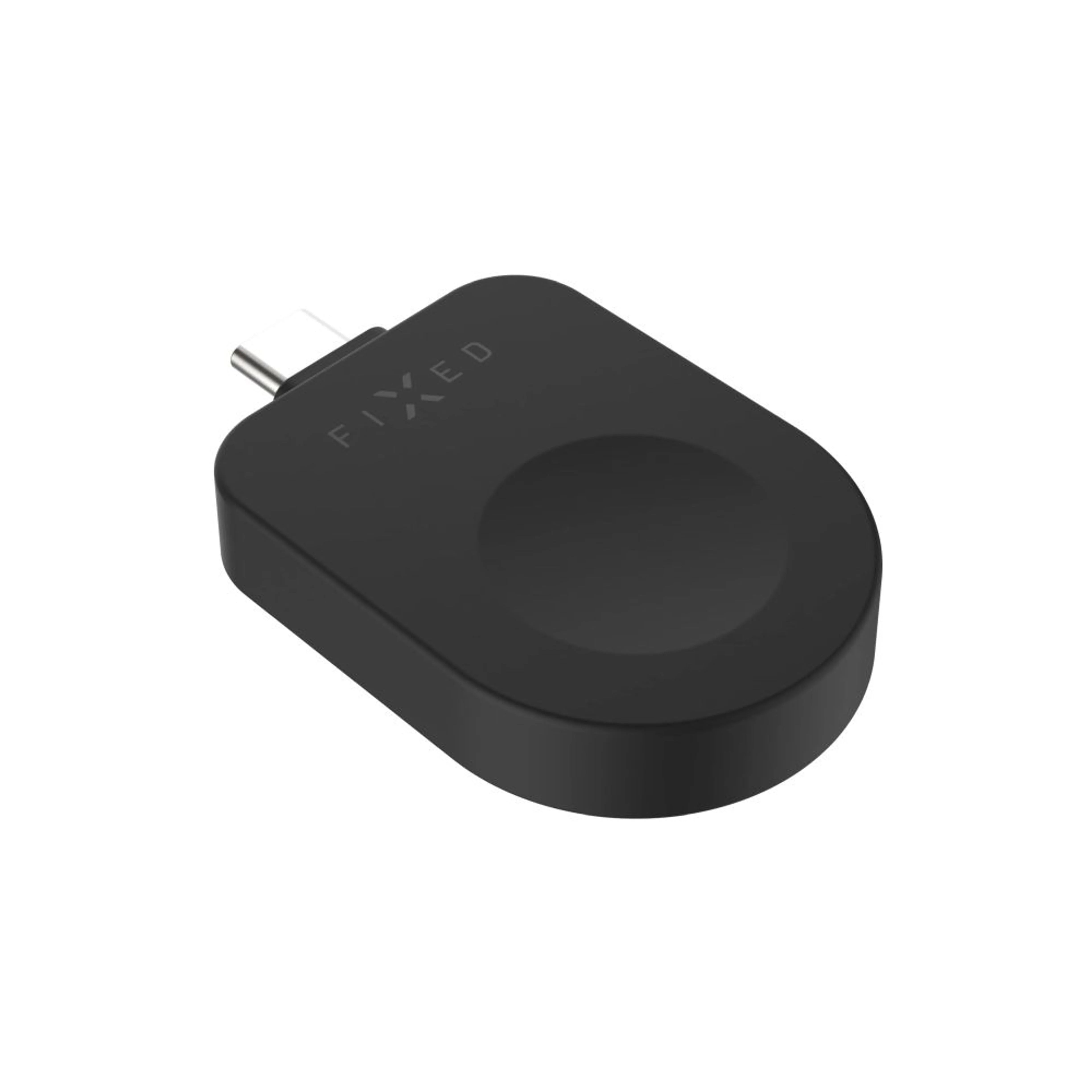 Fixed USB-C Charging Adapter for Apple Watch compatible with Powerstation Uni, Black
