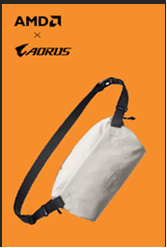 Gigabyte AORUS AMD, Sling Bag, Grey