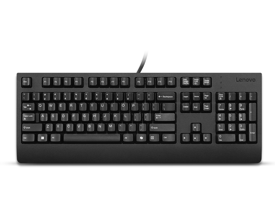 Lenovo Preferred Pro II USB Keyboard-US Euro, Wired, Black