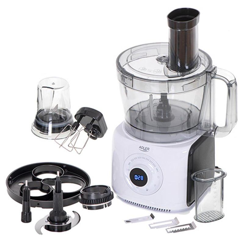 Adler AD 4224 — LCD Food Processor 12in1, 1000 W, Number of speeds 7, Bowl capacity 3.5 L