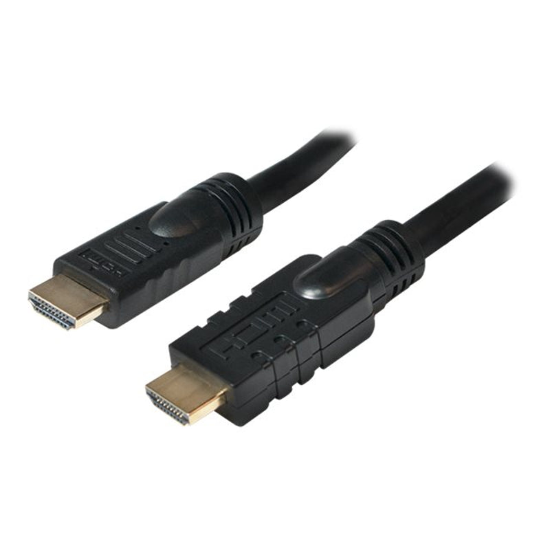 Logilink, CHA0020, 20m, Active, HDMI cable, type A male, - HDMI type A male, black., HDMI to HDMI, 20 m