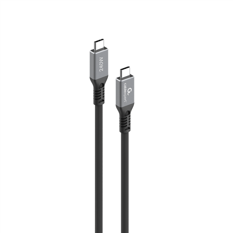 Cablexpert CCBP-USB4-CMCM240-0.3M — Premium USB4 Type-C charging and data cable, 40 Gbps, 240 W, 0.3 m