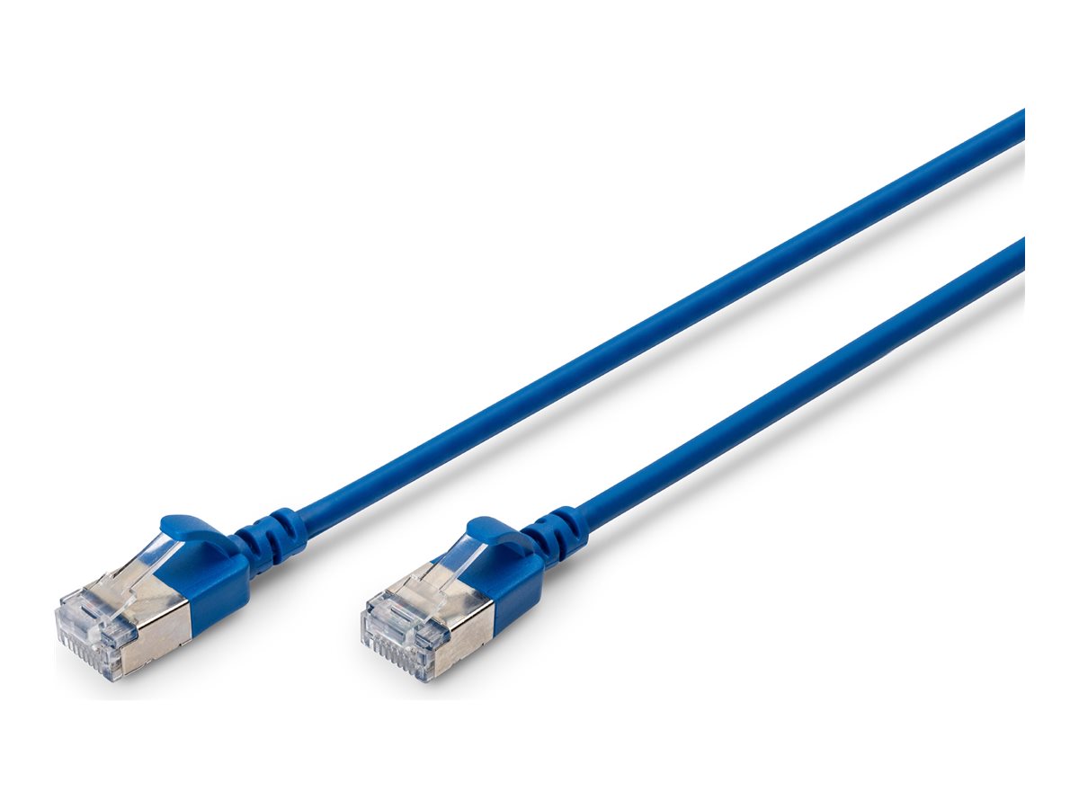 Digitus DK-1632-A-005S-B — CAT 6A F-FTP Slim Patch Cable, 0.5 m, Blue