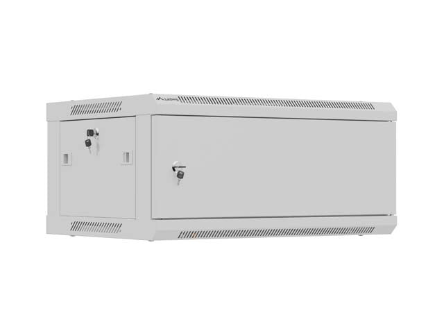 Lanberg WF01-6404-00S — Wall mounted installation cabinet 19" 4U 600X450, Gray