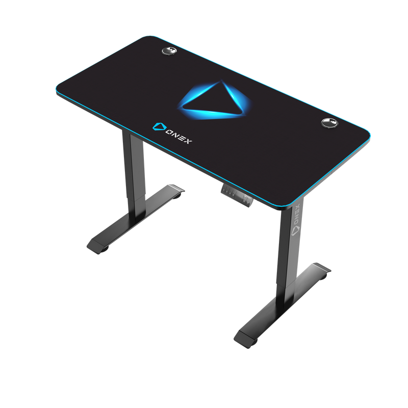 Onex GDE1200SH — Gaming desk, Black/Blue