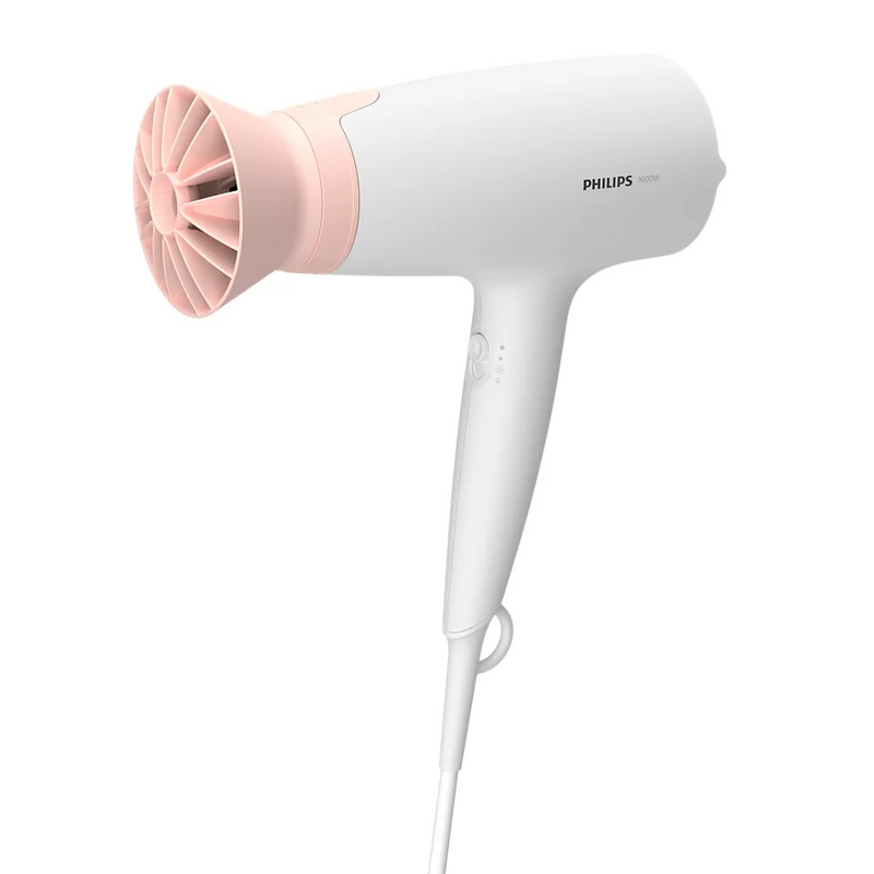 Philips BHD300/00 3000 Series — Hair Dryer, 1600 W, White/Pink