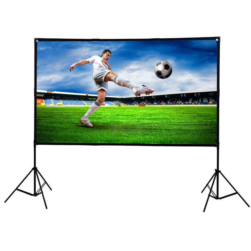 Extralink Foldable Projection Screen, 186 x 105 cm, Diagonal 84 ", White