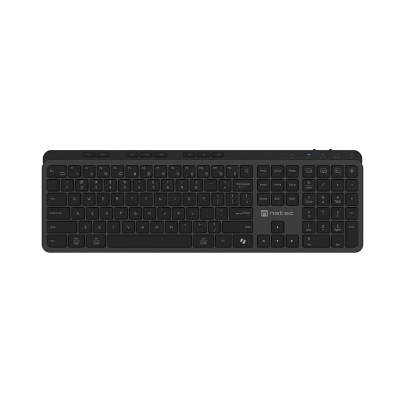 Natec Keyboard, Medusa, US Layout, X- Scissors Slim, Wireless, Black