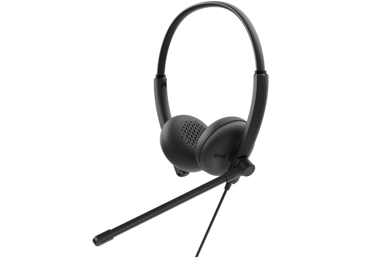 Dell Headset WH125, Built-in microphone, USB Type-A, Black