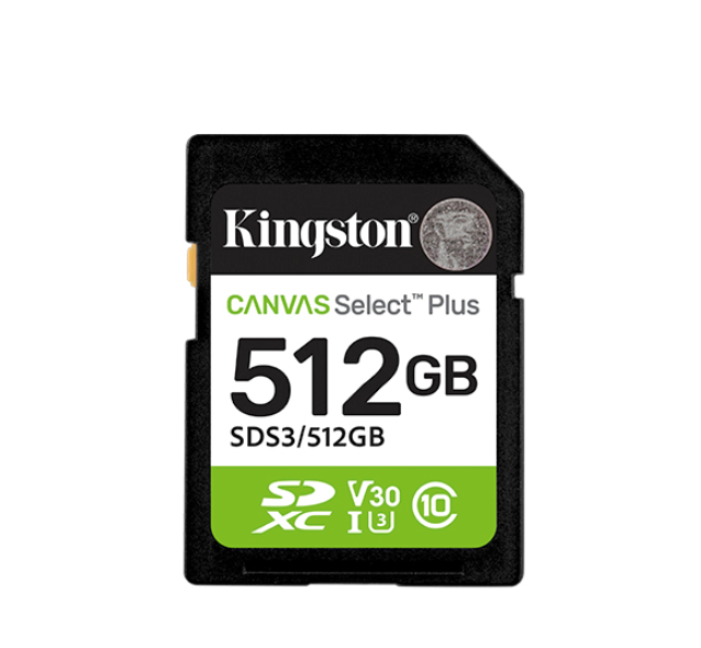 Kingston Canvas Select Plus, 512 GB, SD