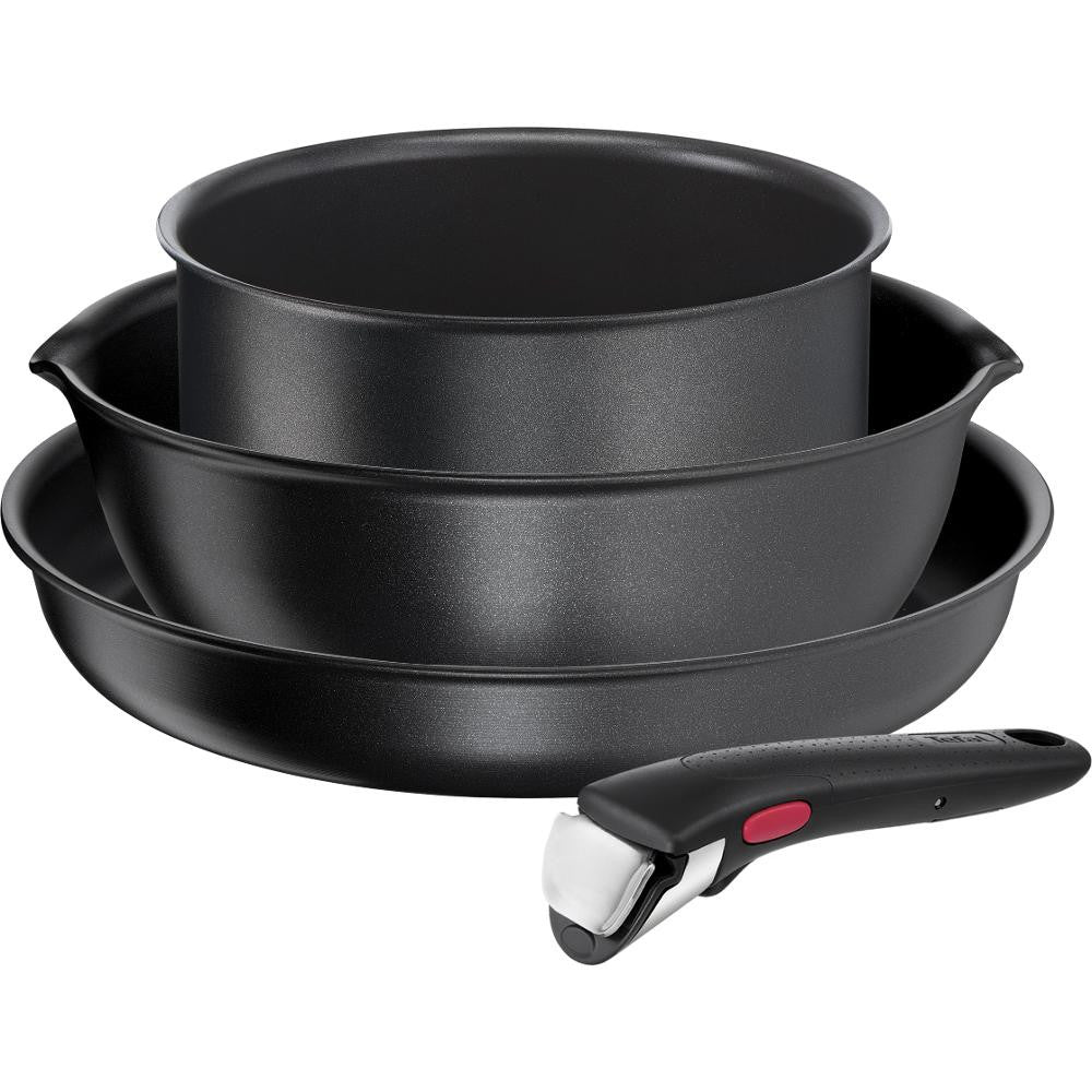 TEFAL L7629453 Ingenio Daily Chef — Pots and pans set, 4 pcs, Frying, Diameter 18/22/26 cm, Suitable for induction hob