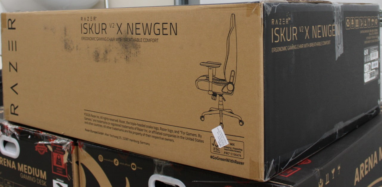 Razer Iskur V2 X NewGen, Gaming Chair, Black/Green, : GLOVES
