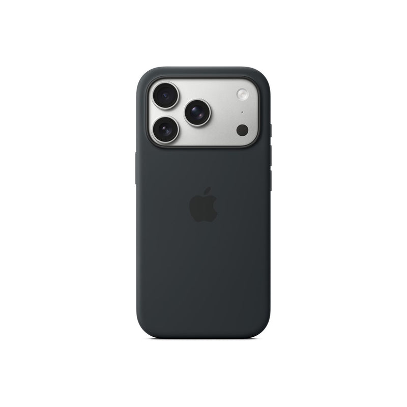 Apple Back cover, iPhone 17 Pro, Silicone, Black