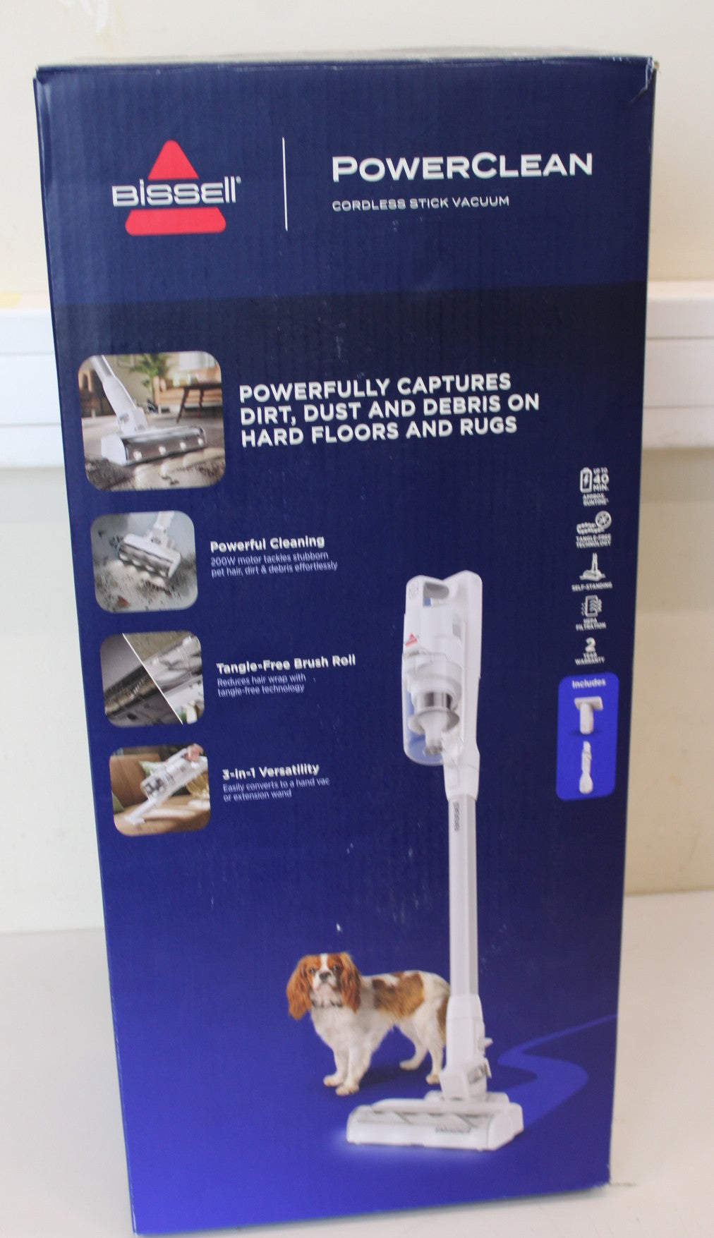 Bissell PowerClean — Stick Vacuum, Cordless operating, 200 W, Operating time (max) 40 min