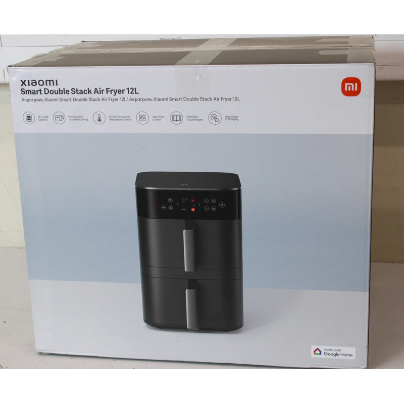Xiaomi Smart Double Stack Air Fryer 12L, Power 2800 W, Capacity 12 L, Black