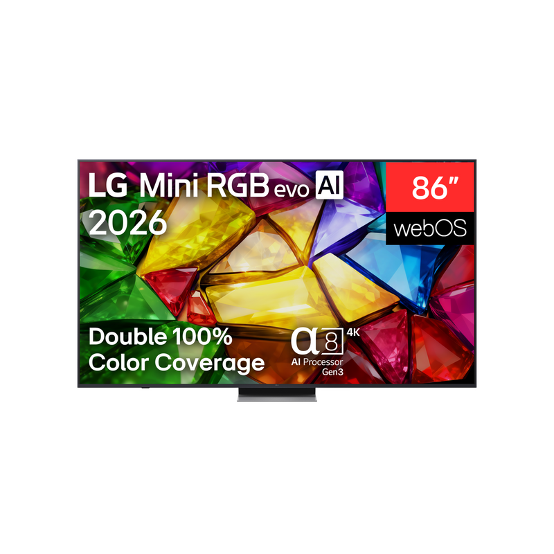 LG 86MRGB87B3B — 4K evo AI Mini RGB TV, Smart TV, webOS, UHD