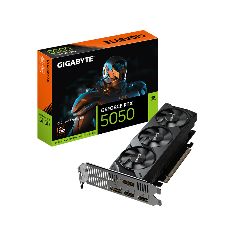 Gigabyte GeForce RTX 5050 OC Low Profile 8G, NVIDIA, 8 GB, GDDR6