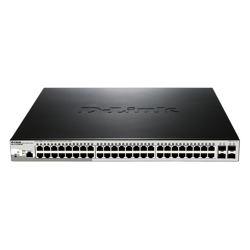 D-Link DGS-1210-52MP/ME — Metro Ethernet Switch, Managed L2, Rack mountable, SFP ports quantity 4