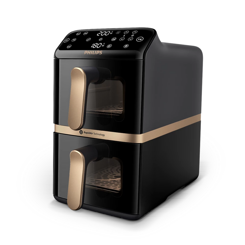 Philips NA462/70 4000 Series — Dual Basket Airfryer, Power 2750 W, Capacity 10 L, Rapid Air technology