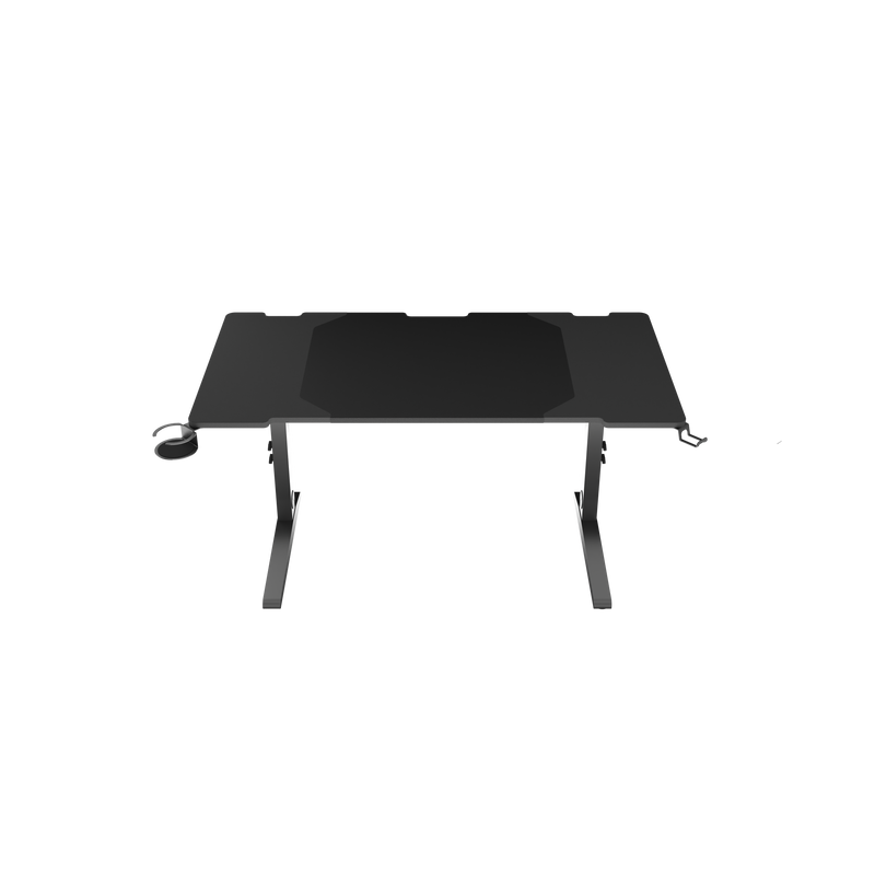 Genesis Holm 140 RGB — Modular Gaming Desk, Anthracite Black