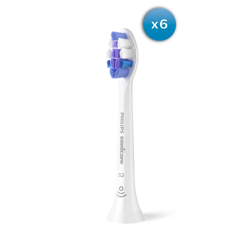 Philips HX6056/87 Sonicare Sensitive — Replacement brush heads, For adults, Number of brush heads included 6, White