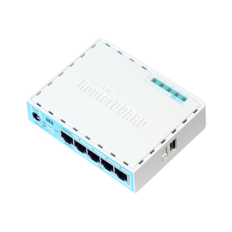 MikroTik RB750Gr3 — Ethernet Router hEX, No Wi-Fi, Ethernet LAN (RJ-45) ports 5, Mesh Support No