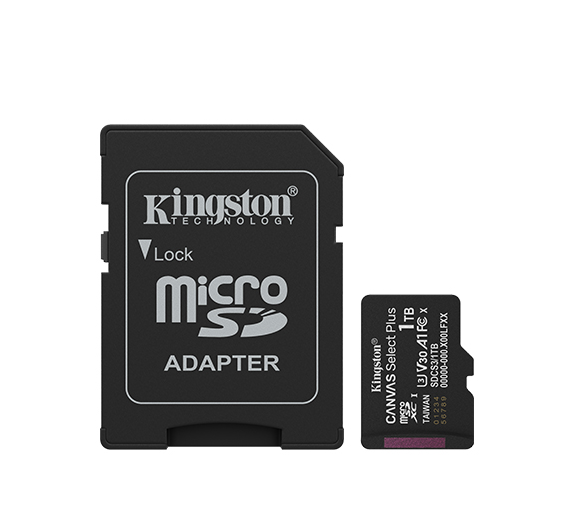 Kingston Canvas Select Plus — Memory card, 1000 GB, microSD