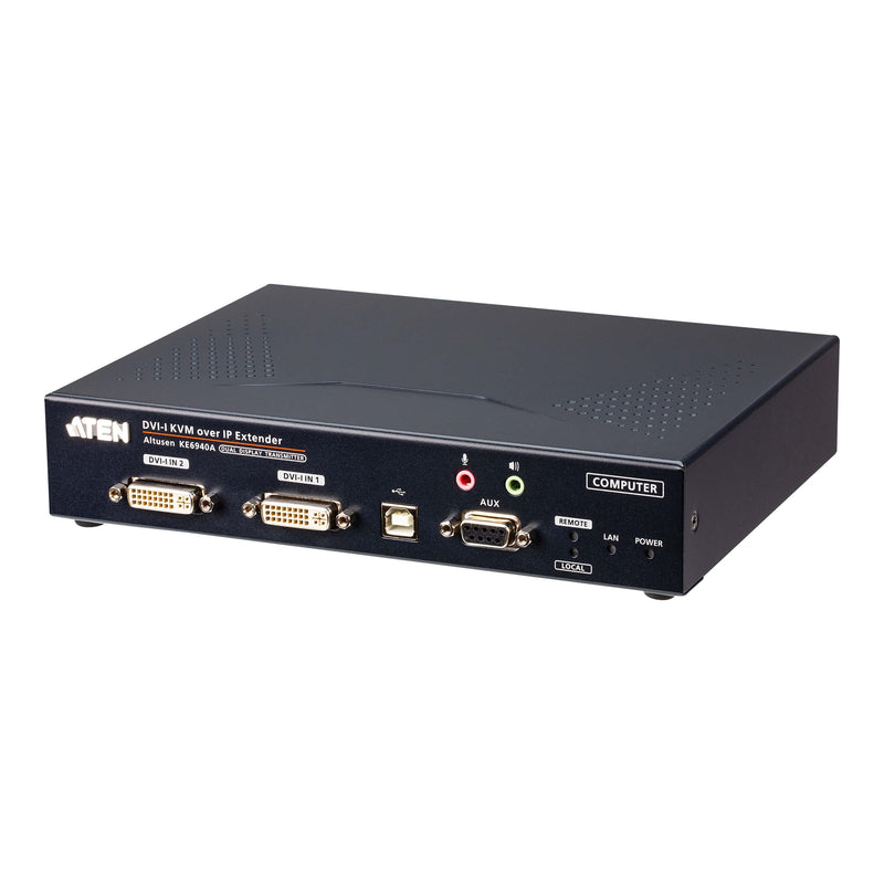 Aten KE6940AT — DVI-I Dual Display KVM over IP Extender Transmitter, Warranty 36 month(s)