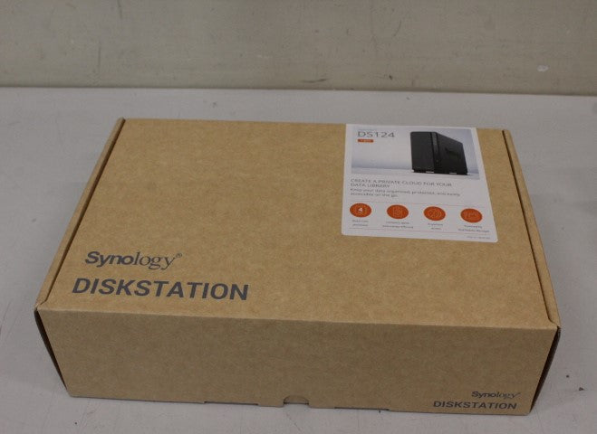 Synology DS124 — Tower NAS, up to 1 HDD/SSD, Realtek, RTD1619B