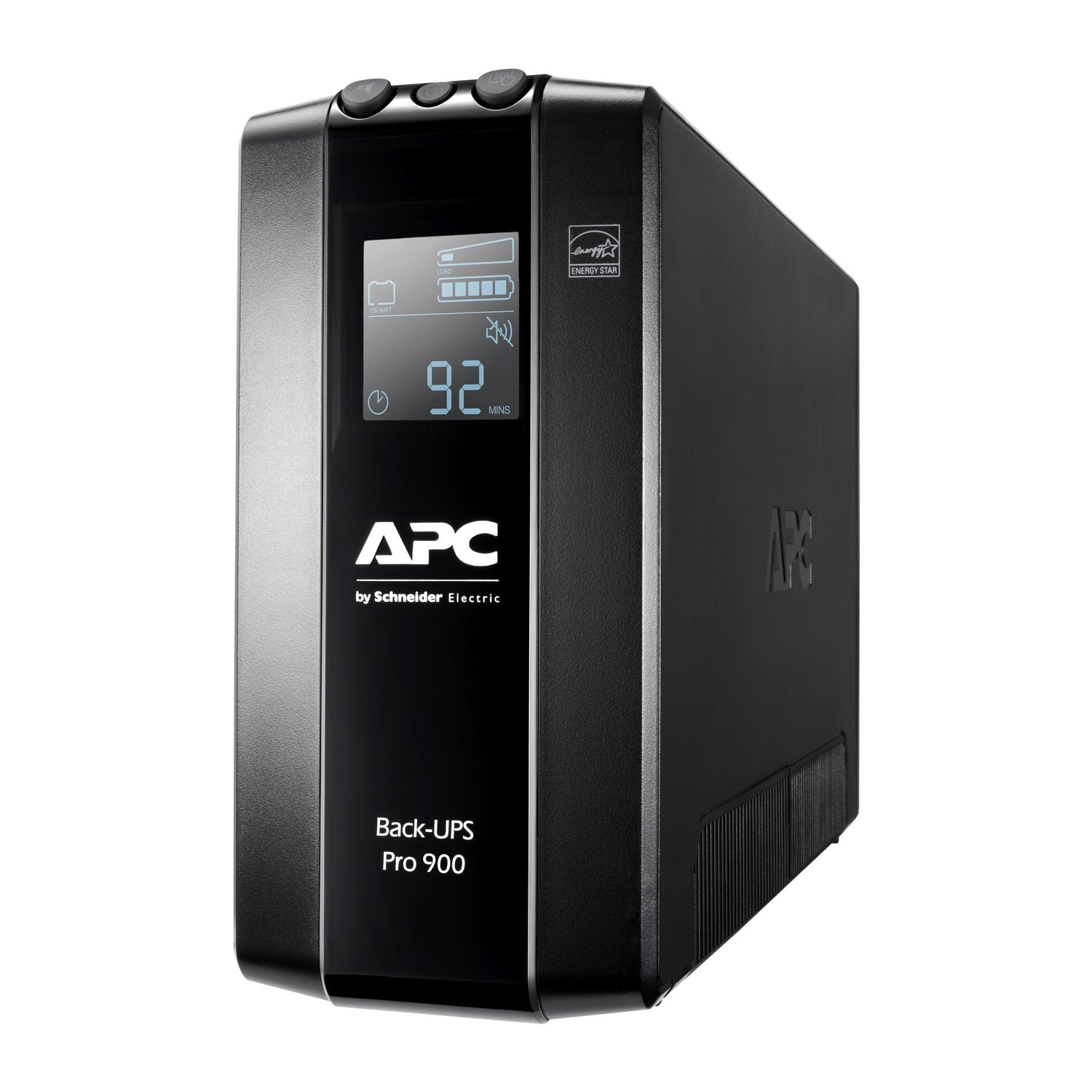 Schneider Electric BR900MI — APC Back-UPS Pro, Tower, 6x IEC C13 outlets, AVR, LCD, user-replaceable battery, 900 VA, 540 W, 230 V