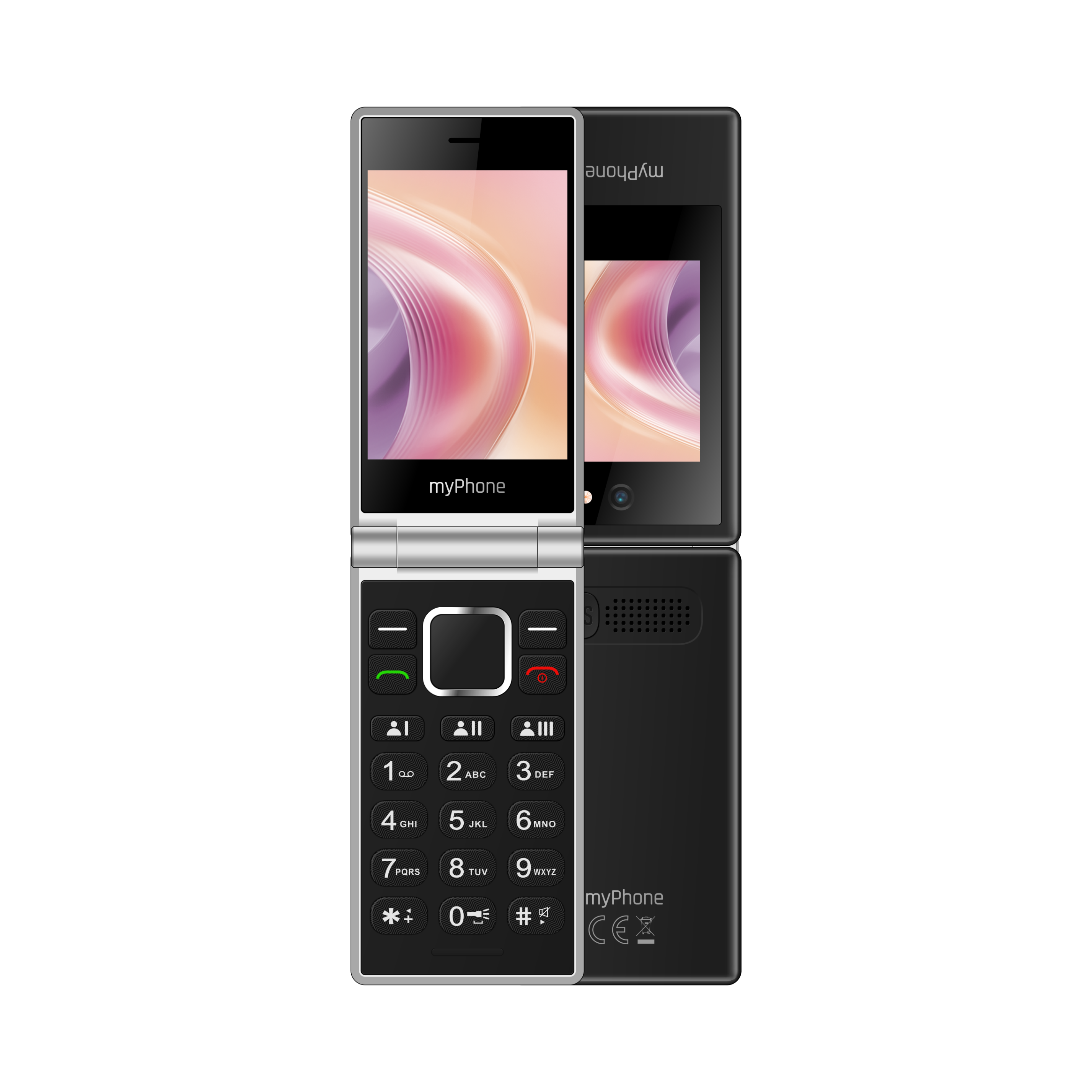 myPhone Tango 2 LTE, Black, 3.5 + 2.4 ", 48 MB