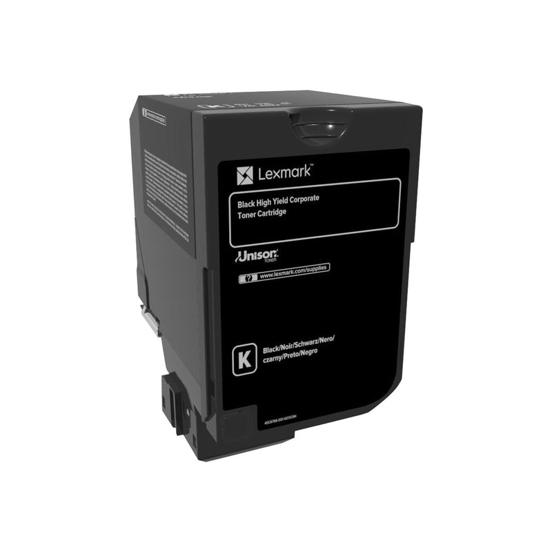 Lexmark Corporate 74C2HKE, Laser Toner Cartridge, Black
