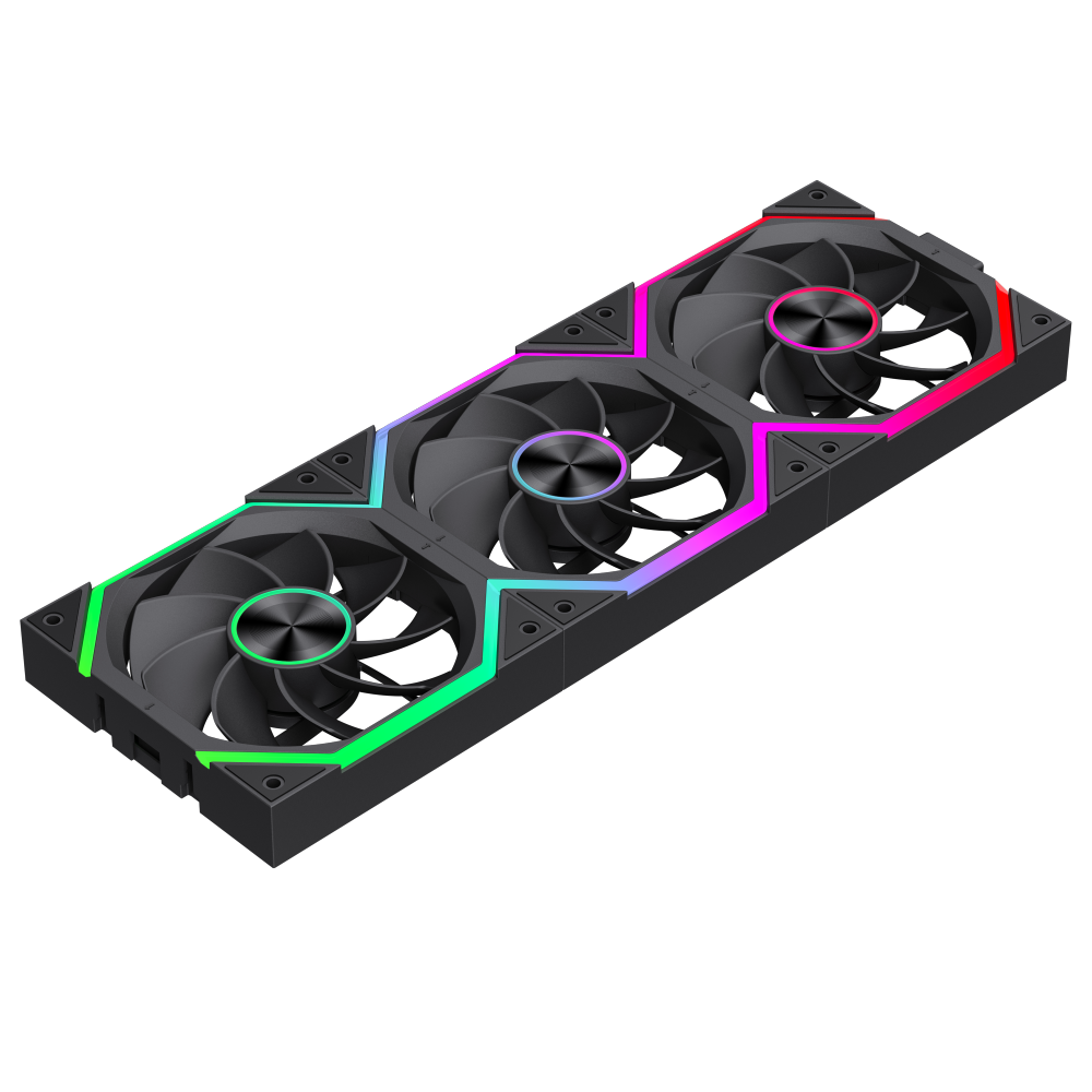 Gamemax FN12A-N2 WL-R — Case fan, Black