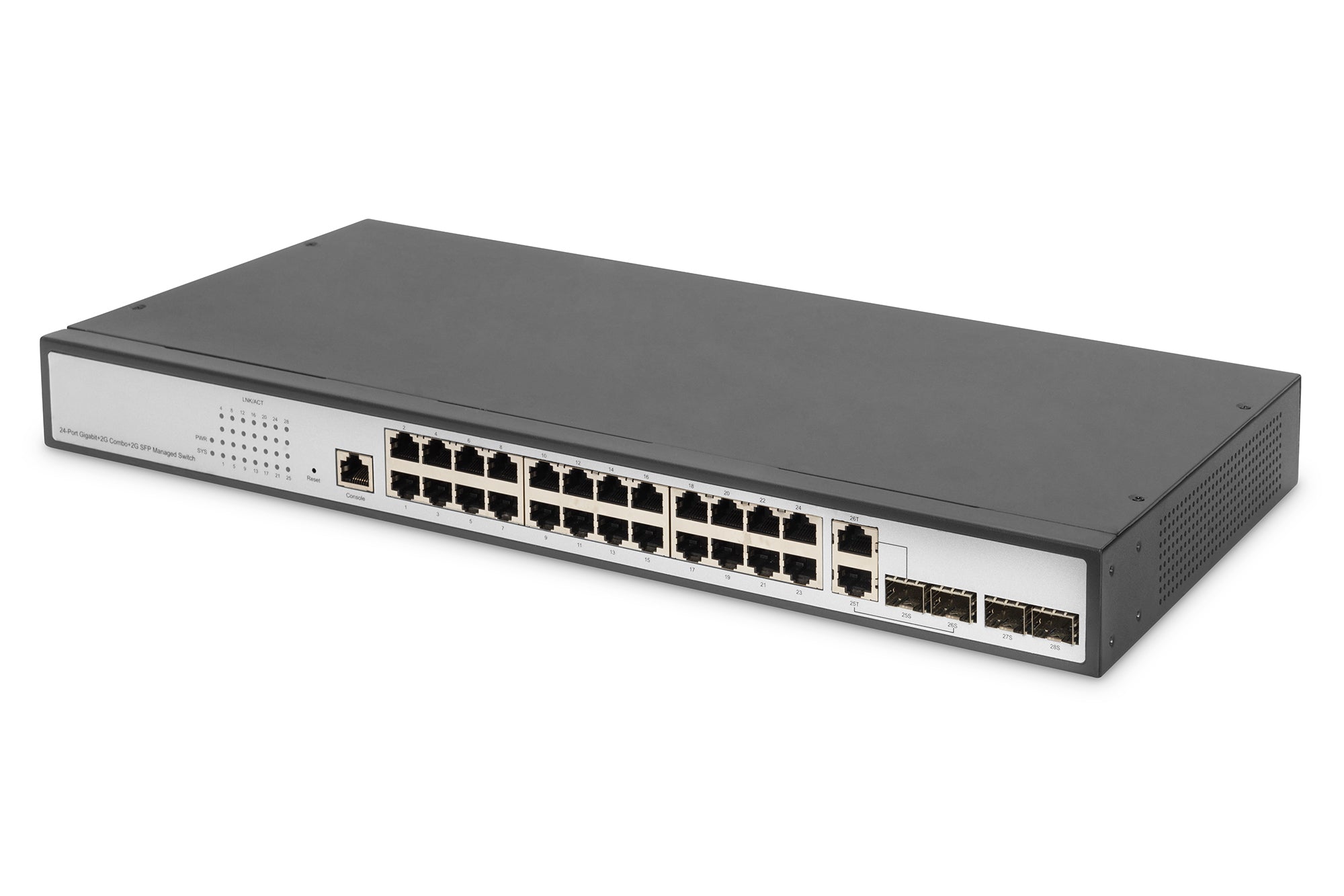 Digitus DN-80221-3 — 24-Port Gigabit Switch, Managed L2, Desktop/Wall-mountable