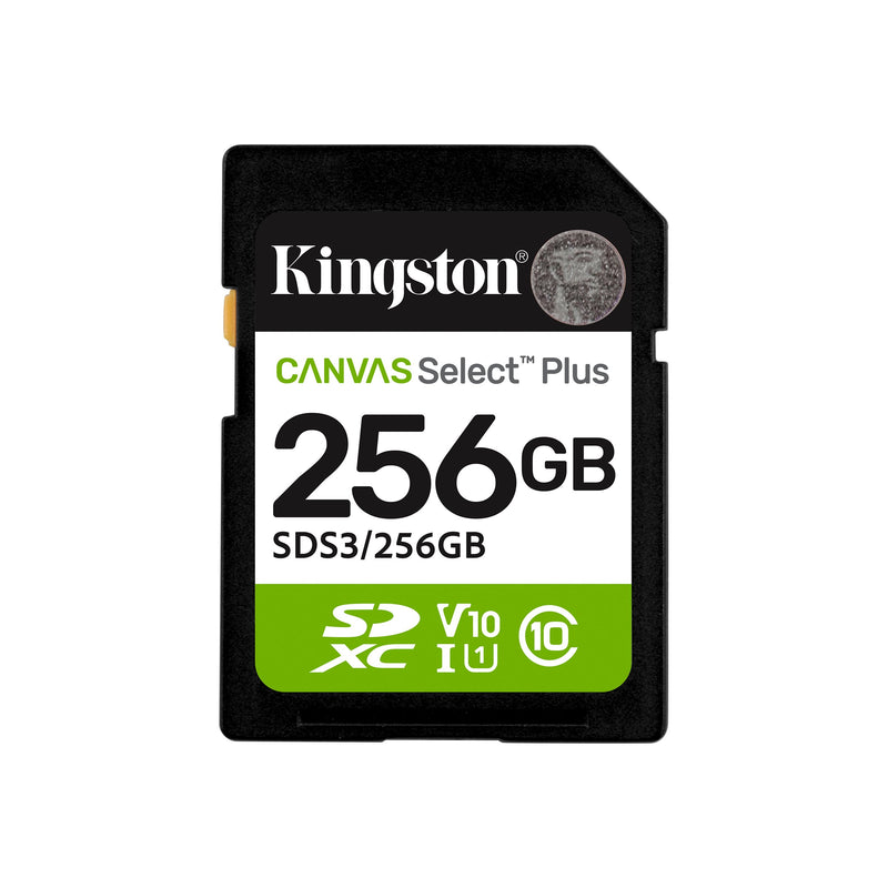 Kingston Canvas Select Plus, 256 GB, SD